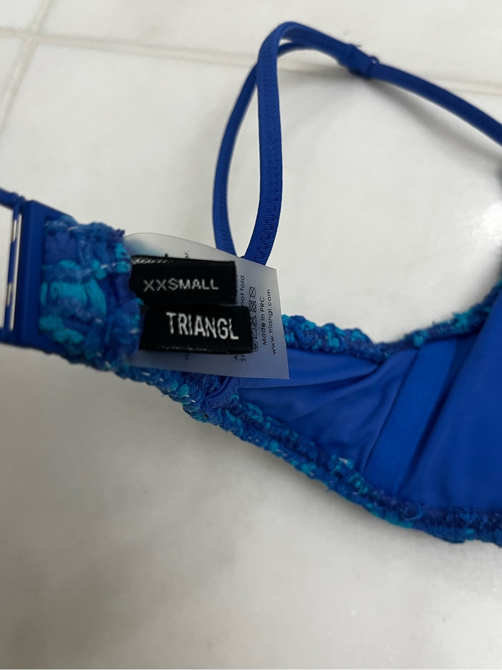 triangl swimwear Blue Crochet Bikini Set - Picture 11 of 11